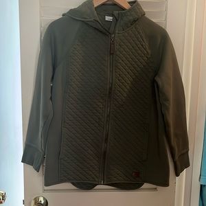 LL bean quilted size medium women’s sage green sweatshirt